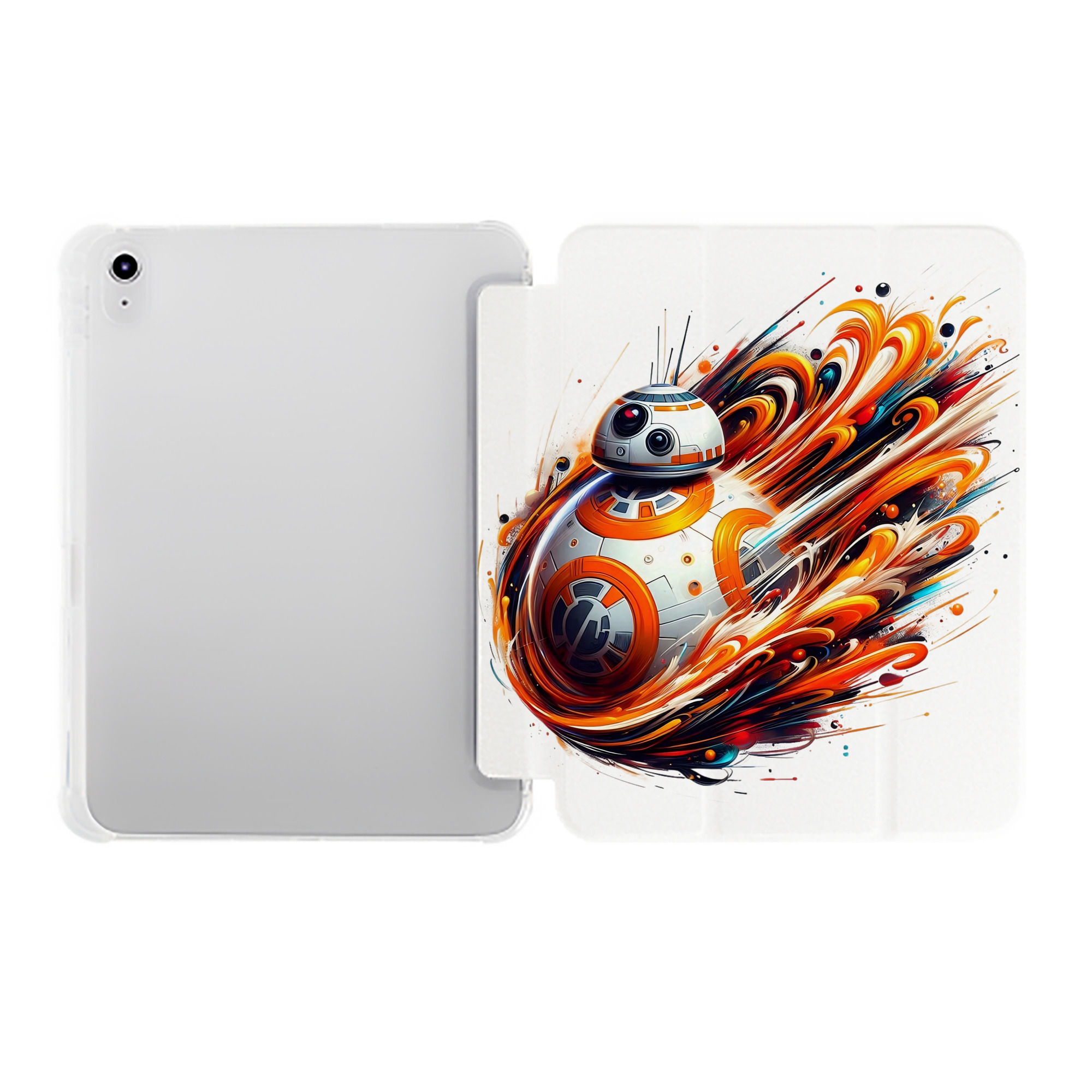 （画像用） スター・ウォーズ Star Wars IPad ケース ペン収納付き 三つ折りスタンド PUレザー×シリコン 対応機種9.5/10.5/10.9インチ